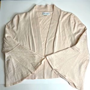 Calvin Klein Shrug Cardigan with Bell Sleeves Size Medium